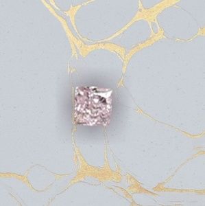 🦄Pink princess cut diamond natural loose .35ct